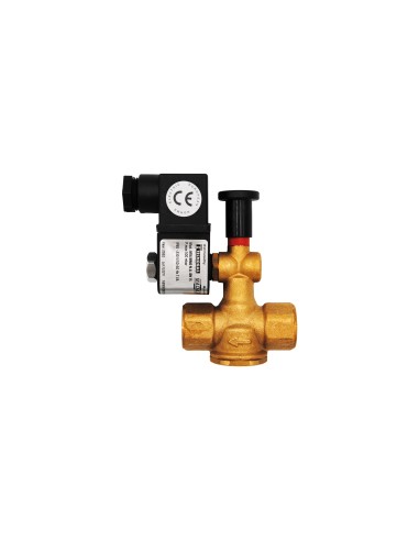 TECNOGAS - Elettrovalvola a riarmo manuale GAS da 3/4" NA 220 in ottone