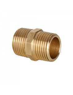 CONEX BANNINGER - Nipplo filettato per tubi IBP M/M 3/4 ottone cromato