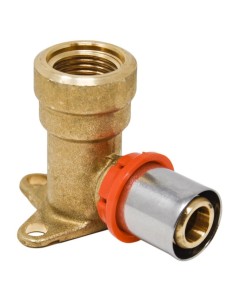 IVAR -  Raccordo murale c/staffa serie MP 5760 1/2"-16x2 attacco F