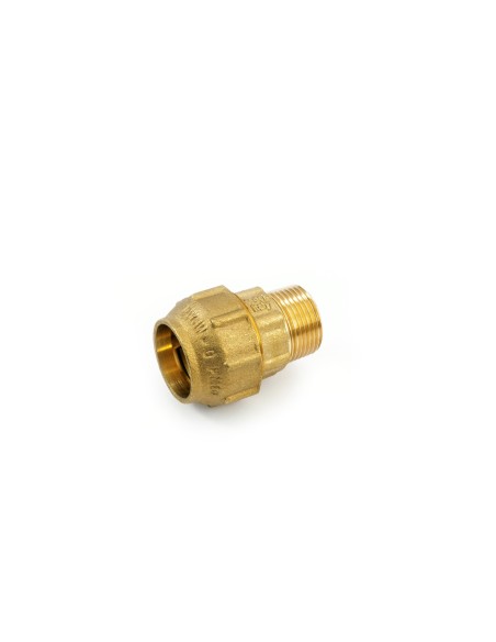 GENERAL FITTINGS - Raccordo dritto con attacco M da  3/4"x25 (AXO-PE-METAL)