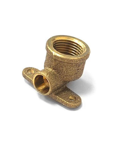 CONEX BANNINGER - Gomito in bronzo a saldare con flangia 1/2"-12 mm